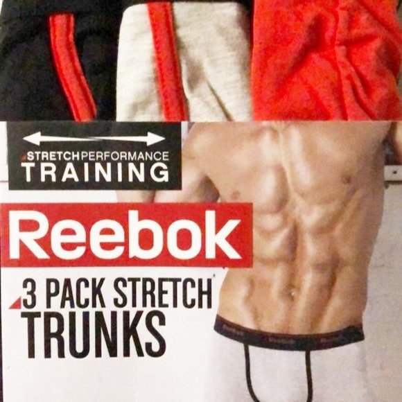 Nike Other - Trunks performance Reebok 3 pack mens new size S